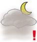 Partly cloudy with heavy fog